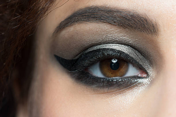 istock Closeup of eye with makeup 495243938