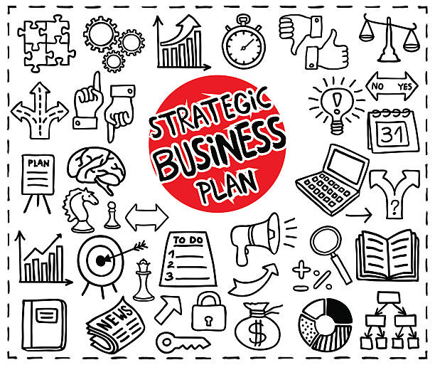 strategiczne ikony dla - laptop arrow sign communication business stock illustrations