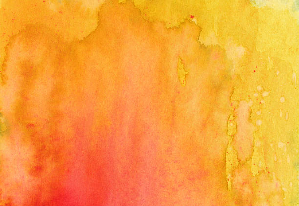istock Textured background hand painted with vibrant warm colors 495252726