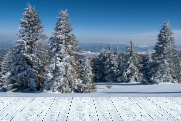 istock winter background with wooden planks 495253892