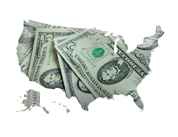 istock map of USA made from dollars 495256136