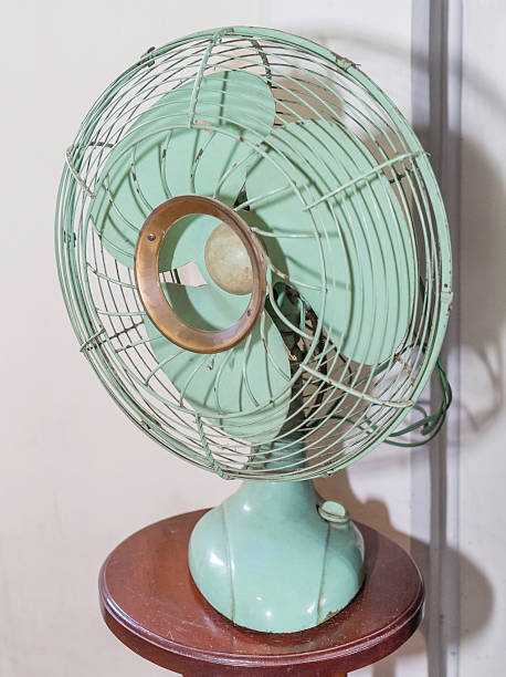 istock Vintage Blue Electric Fan 495256880