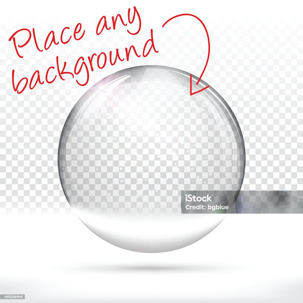 Christmas snow globe for design - Blank Background Christmas snow globe for design. With space for your text and your background. Shaking stock vector