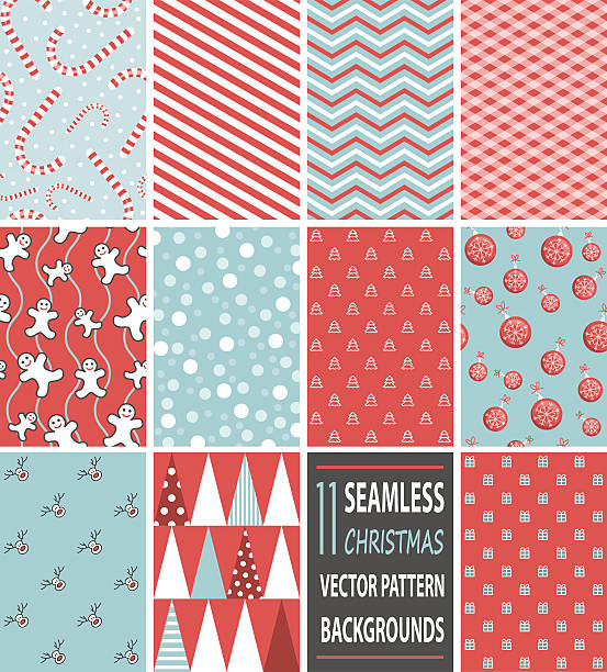 seamless christmas vector pattern backgrounds seamless christmas vector pattern backgrounds candy cane striped stock illustrations