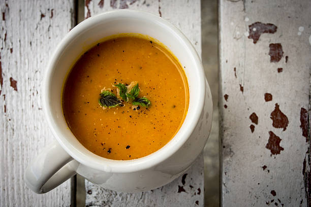 istock Soup with carrots, ginger and orange juice 495268404