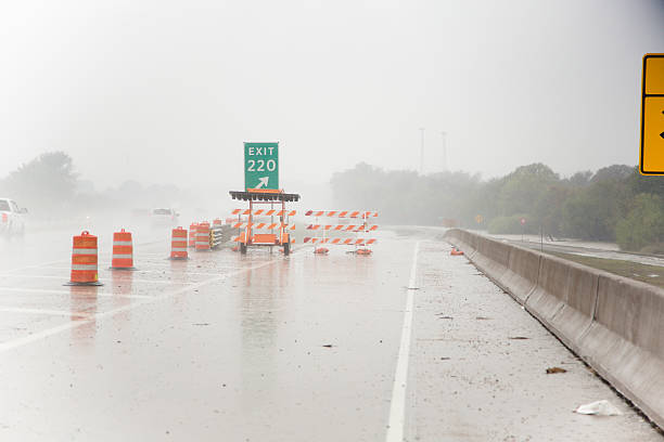 istock Natural disasters. Floods.  Road closures. Severe storms. Texas, USA. 495268758