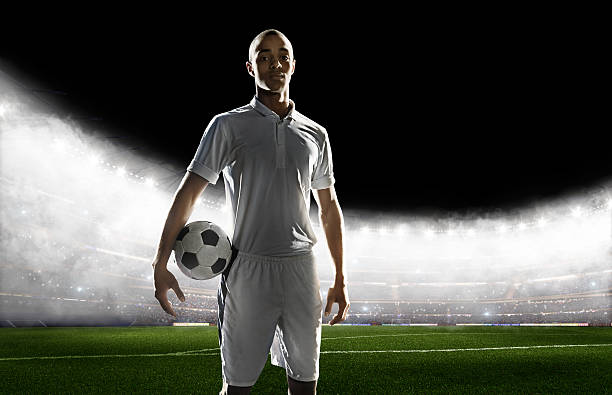 istock Soccer player standing in stadium 495271518