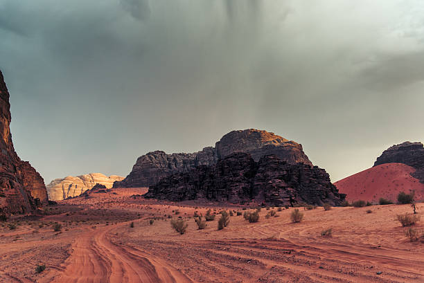 Wadi Rum desert stock photo