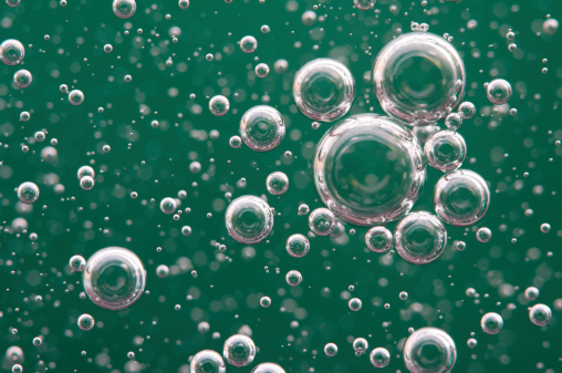 Abstract background from bubbles in a liquid
