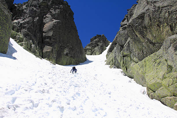 istock Young woman hikes on the glacier 495274207