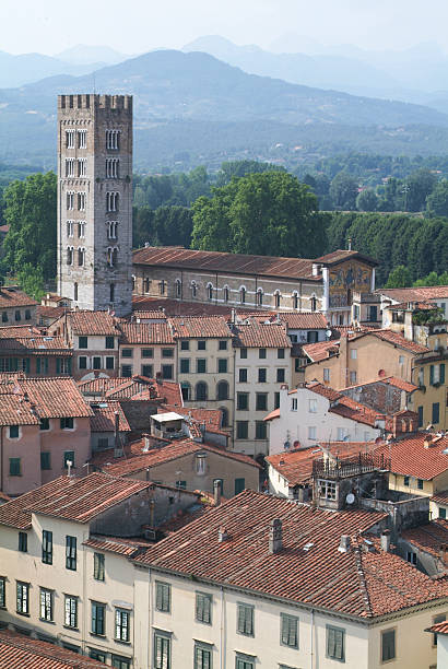 istock Overview at the old part of Lucca 495274539
