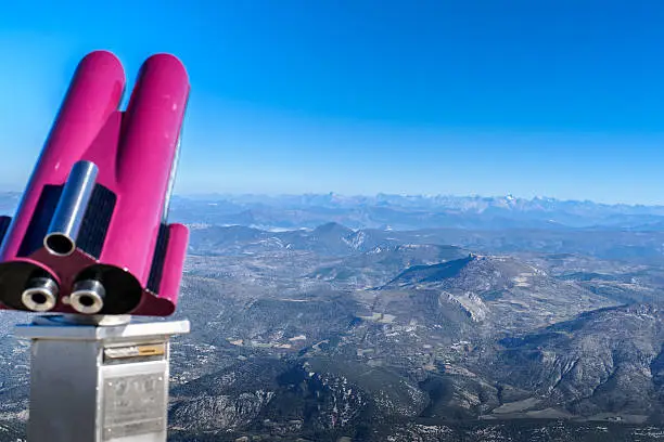 View from the Mont Ventoux area, Southern France, Alps