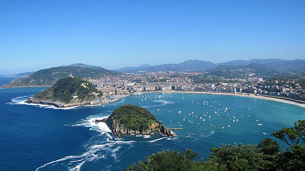 istock View on San Sebastian harbor 495276387