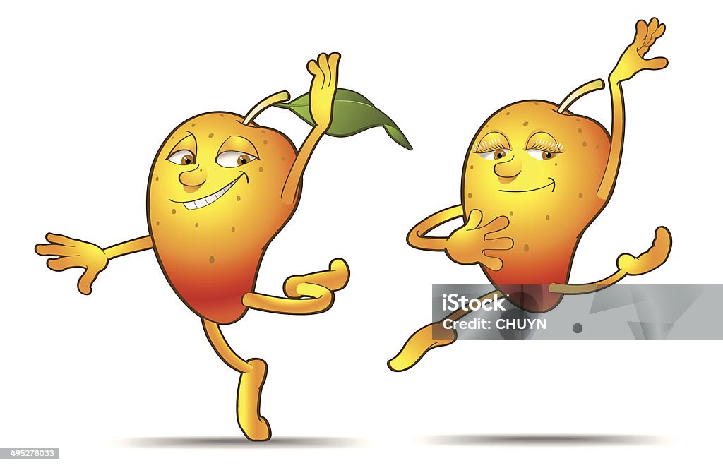 Mango Cartoon Exploding Dancing Mango Animation