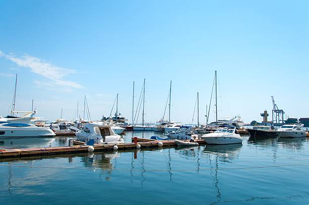 istock Yachts In Seaport 495278181