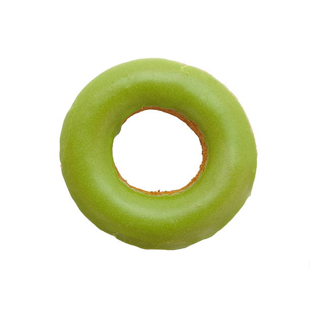 istock macha green tea sweet donut on white background 495279881