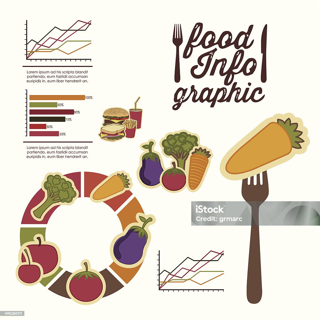 Food Data Graphics Food Infographics Stock Illustration - Download Image Now - Business ...