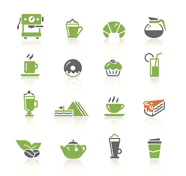 Vector illustration of Café Icons | Spring Series