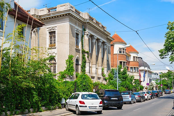 istock Large Mansions Downtown Embassy District Bucharest Romania 495288344