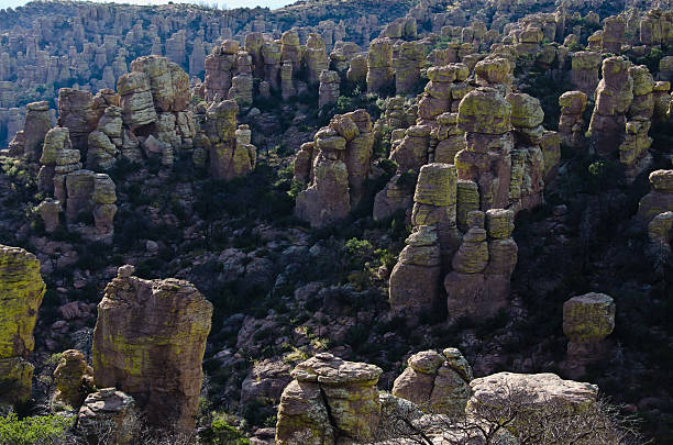 Hoodoo Rock Formations in the Chiricahua National Monument Hoodoo Rock Formations in the Chiricahua National Monument kasha katuwe tent rocks stock pictures, royalty-free photos & images
