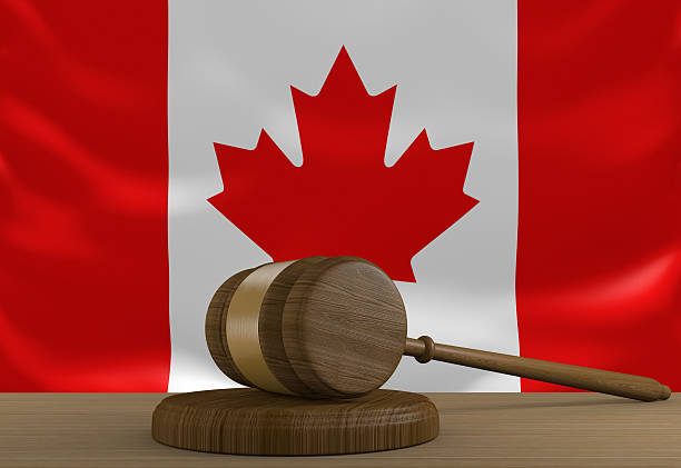 istock Canada law and justice system with national flag 495291398