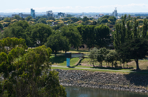 View of Palmerston North from across the Manawatu River