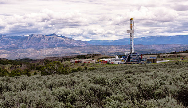 istock Drill Rig on Colorado's Western Slope 495293176