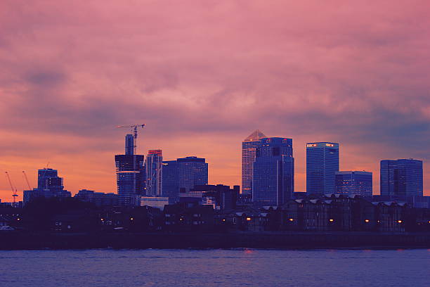 istock East London in sunset 495294158