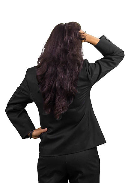 istock Young business woman in confusion 495294554