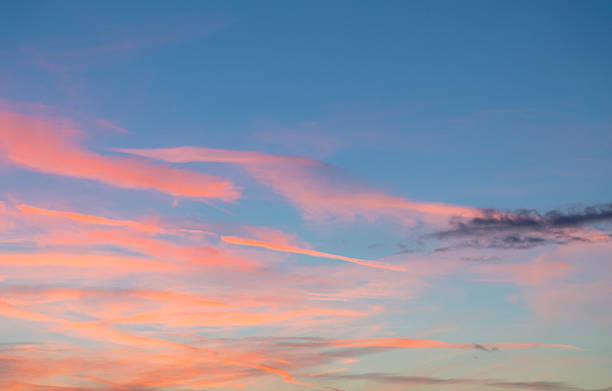 istock harmonic pattern of blue and red sky in sunset 495300079