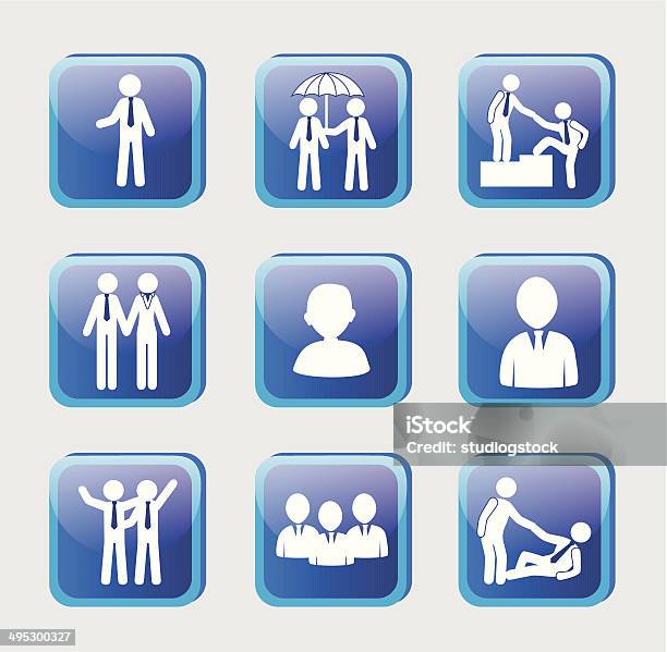 Team Work Stock Illustration - Download Image Now - Assistance, Bonding, Business