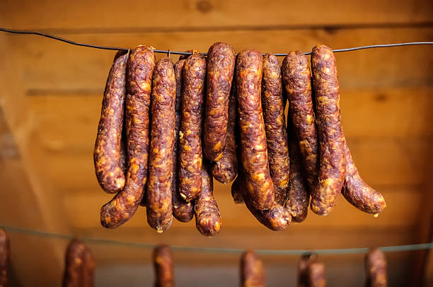 istock Smoked pork sausages 495300433