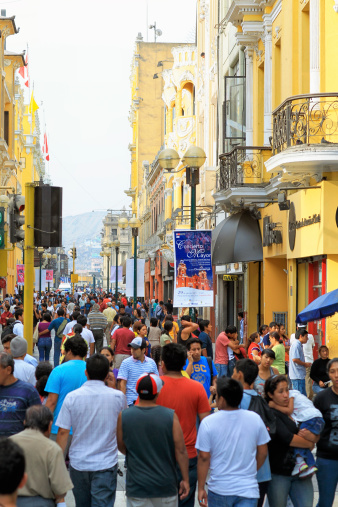 Jiron De La Union is the busiest shopping street in LIma. It is a pedestrian only street in the historic district of Lima. With hundreds of stores and historical churches and buildings, it makes it a prime destination for locals and tourists alike.