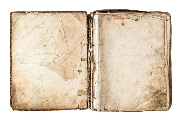 istock old book with aged pages isolated on white 495301713
