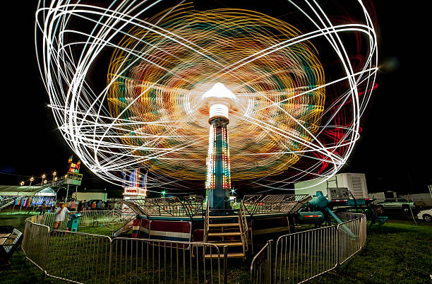 회전 - ferris wheel wheel night neon light 뉴스 사진 이미지