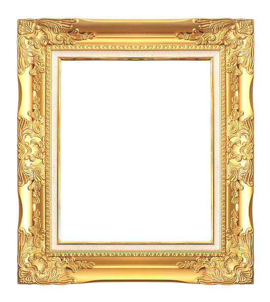 istock antique golden frame isolated on white background 495303209