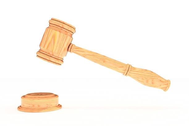 istock Wooden gavel isolated 495304077