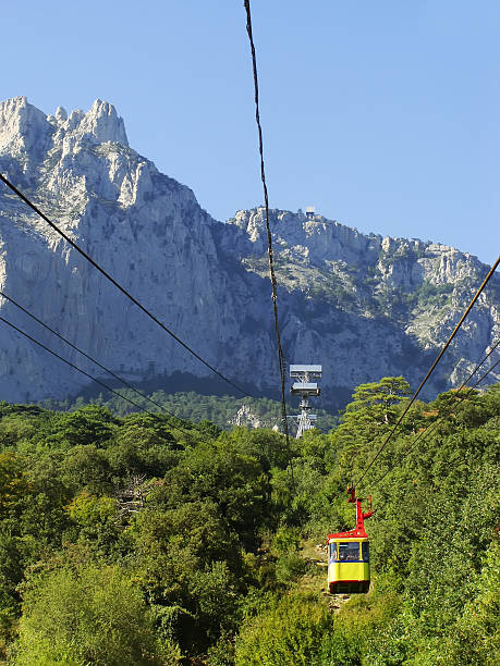 istock Cable car to Ai-Petri summit, Crimea peninsula, Ukraine 495304321
