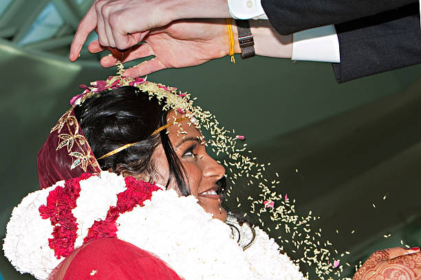 istock Rice Toss - Hindu Wedding 495305229