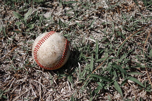 baseball - baseball infield baseline close up foto e immagini stock