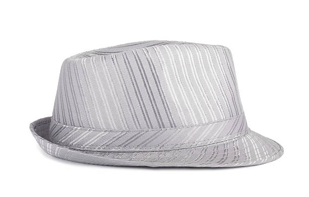 istock Silver silk hat for the summer on an isolated background 495307637