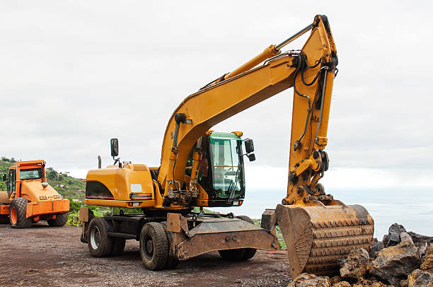 Excavator stock photo