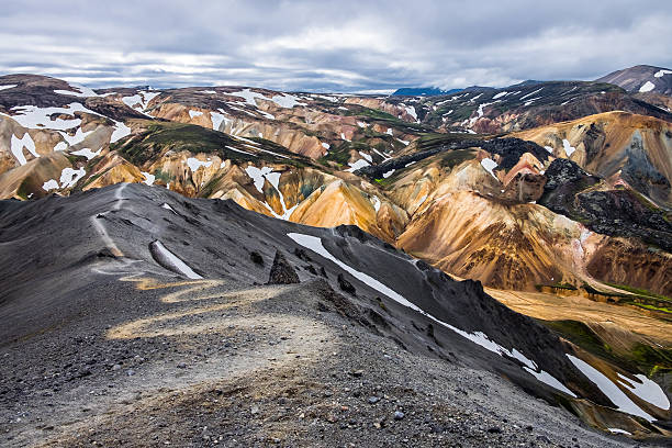 istock Hiking trail at mountain peak 495314644