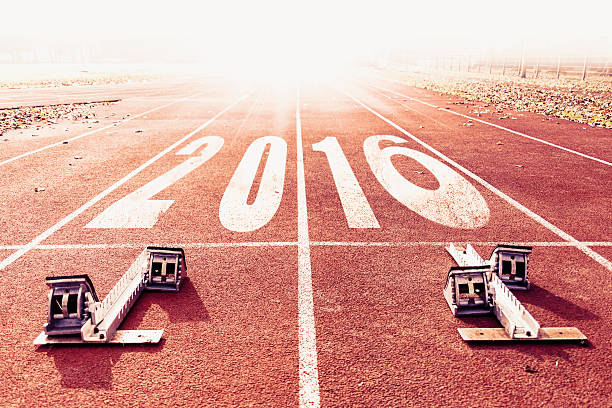 istock new year 2016 warm look numbers painted on lane 495316518