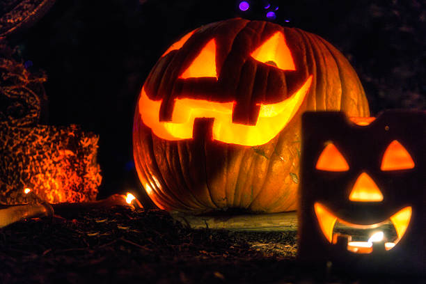 istock Halloween Jack O'Lantern Toothy Grin Pumpkins 495316984
