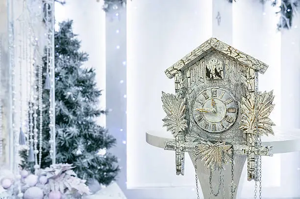 Photo of Antique watches and Christmas tree