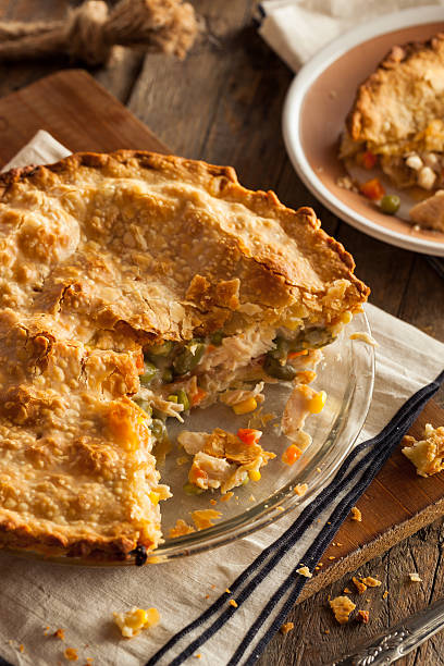 istock Hearty Homemade Chicken Pot Pie 495328346