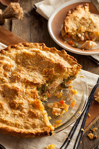 istock Hearty Homemade Chicken Pot Pie 495328390