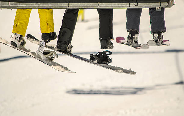 istock Riding the Chairlift at a Ski Resort 495329486