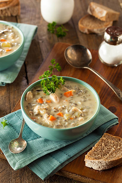 istock Homemade Wild Rice and Chicken Soup 495329536